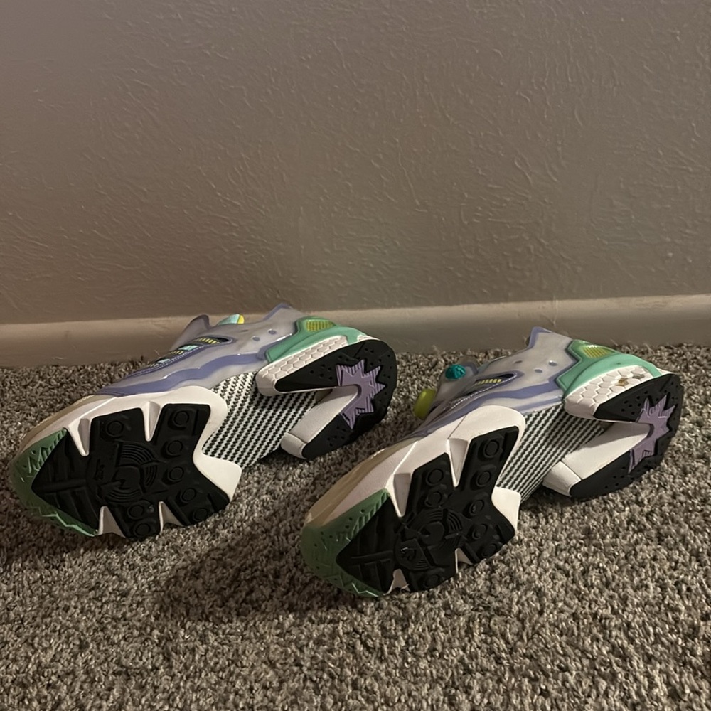 Adidas x Reebok ZX Fury Collab Sneakers - Purple, Green, Yellow - Picture 2 of 5